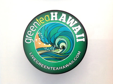 Green Tea Hawaii - 4" Circle Logo Decal